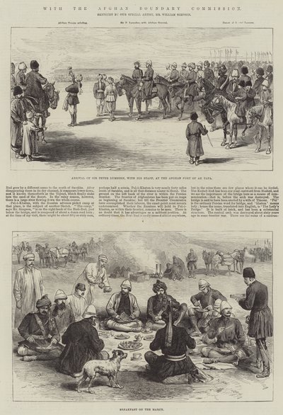 With the Afghan Boundary Commission by William Crimea Simpson
